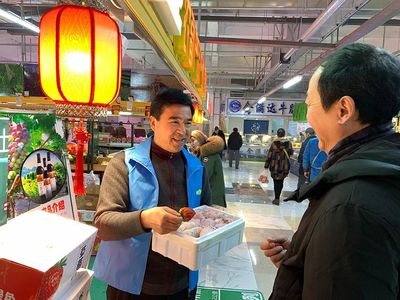 大连选派第一书记代言庄河农产品，年货大集热闹开市
